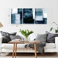 thumbnail image 2 of 3 Pieces Canvas Wall Art-Gray Blue Abstract Art Painting-Modern Canvas Artwork Wall Decor Ready to Hang 12''''x16'''', 3 Pieces, 2 of 6
