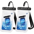 thumbnail image 1 of Waterproof Phone Case, 2 Pack IPX8 Universal Waterproof Phone Pouch Dry Bag, 1 of 4