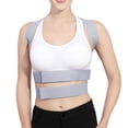 thumbnail image 2 of Corrector de postura ajustable, oculto, transpirable, suave, gris, enderezador de espalda para mujeres y hombres, talla S, 2 of 12