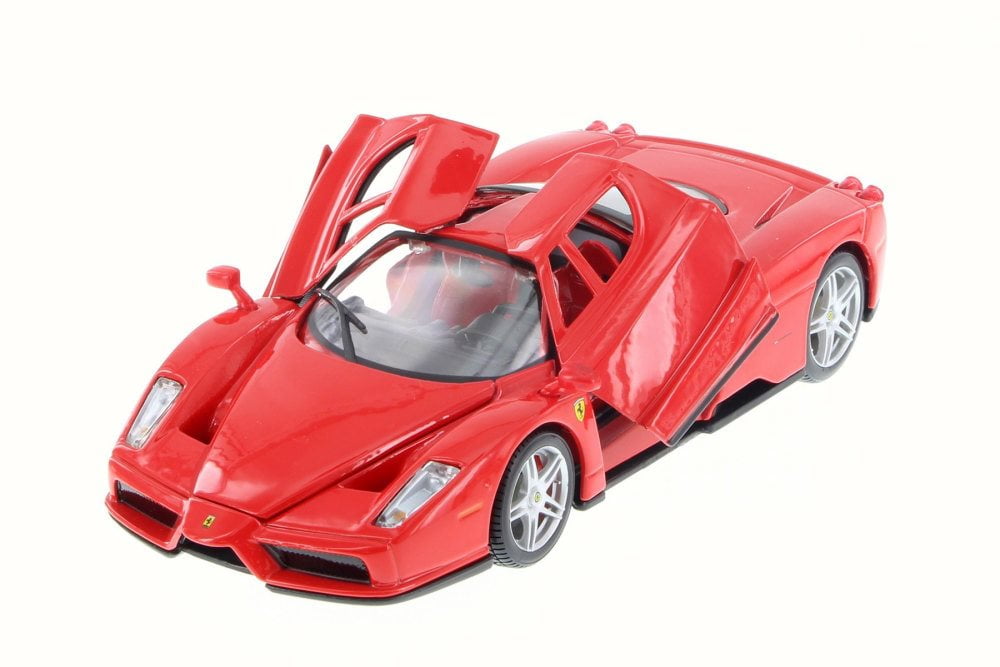 Altijd Gastvrijheid Oxideren Diecast Car & Trailer Package - Ferrari Enzo, Red - Bburago 26006D - 1/24  Scale Diecast Model Toy Car w/Trailer - Walmart.com