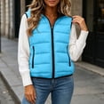 thumbnail image 4 of Sheghy Winter Vests for Women Mid Length Hooded Diamond Quilted Casual Puffer Vest, 4 of 6