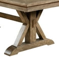 thumbnail image 5 of Furniture of America Stanley Rustic Extendable Dining Table, Light Oak, 5 of 6