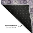 thumbnail image 5 of Addison Rugs Mayfield Premium Machine Washable Transitional Geometric Lavender Rectangle Rug, 3' x 5', 5 of 7