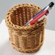 thumbnail image 2 of Imitation Rattan Storage Box Desktop Lipstick Makeup Brush Storage Pen Container Box, 2 of 4