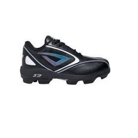 3n2 rookie elite youth molded cleat, black, size
