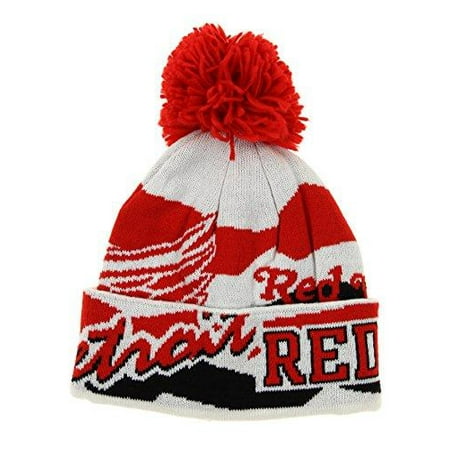 NHL Reebok Detroit Red Wings Youth Enforcer Winter Hat With Pom,