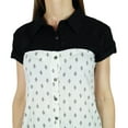 thumbnail image 5 of Bimba Women Casual Tunic Printed White Kurti Short Sleeve Summer Day Wear Blouse, 5 of 5