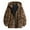 Z-219D, variant on FAOWME Womens Fuzzy Hooded Coat With Pocket Long Sleeve Leopard Print Zipper Loose Casual Warm Jacket For Autumn Winter Daily Wear,D,L