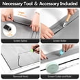 thumbnail image 3 of Window Screens Replacement Repair Kit, 48in x 118in Extended Size Screen Door Mesh Replacement Kit, Durable Fiberglass Mesh Screen Roll with Tools for Windows Doors Patio and Porch Screens, Black, 3 of 6
