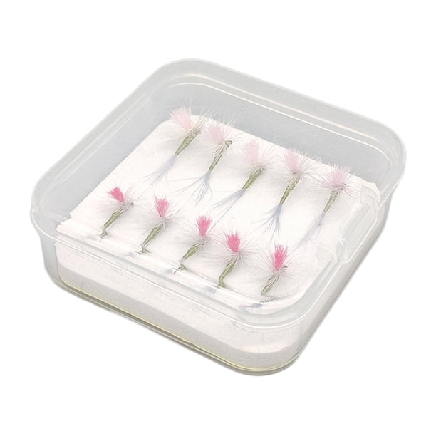 10 piezas de señuelos de pesca con mosca con anzuelos, cebos de pesca duraderos para exteriores, cebos artificiales para accesorios de pesca de trucha