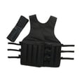 thumbnail image 2 of Chaleco ponderado, chaqueta pesada para hombres para mujeres, chaleco de peso ajustable, vestimenta de entrenamiento para entrenamiento de fuerza, 2 of 8