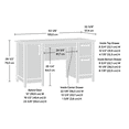 thumbnail image 4 of Sauder 418326 Cannery Bridge Computer Desk, Lintel Oak® Finish, 4 of 16