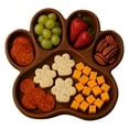 thumbnail image 2 of JingChun Paw Shaped Wood Cutting Board, Wooden Bread Board Cheese Serving Platter Serving Charcuterie Board for Meat Cheese and Vegetables, 2 of 6