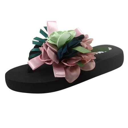 

MIARHB slippers for women Alpine House Shoes Women Flowers Beach Breathable Shoes Sandals Home Slipper Flip-Flops Flat Shoes