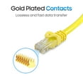 thumbnail image 5 of Cmple - 20 Pack Cat6 Ethernet Cable 10 ft Cat 6 Network Cables with RJ45 Connectors 10Gbps Computer LAN Patch Cord Router 550Mhz Cat 6 Wire - Yellow, 5 of 7