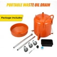 thumbnail image 3 of GloryStar Réservoir de Vidange d'Huile, Réservoir de Vidange d'Huile de 8 Gallons – Élimination des Fluides Portable avec Entonnoir Réglable de 15 Pouces (28-62 Pouces), Roues et Boîte à Outils 360°, 3 of 7