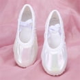 thumbnail image 2 of Girls Glitter Satin Ballet Dance Shoes Soft Sole Flexible Cat Performance Sneakers Toddlers Kids Clothes, 2 of 3