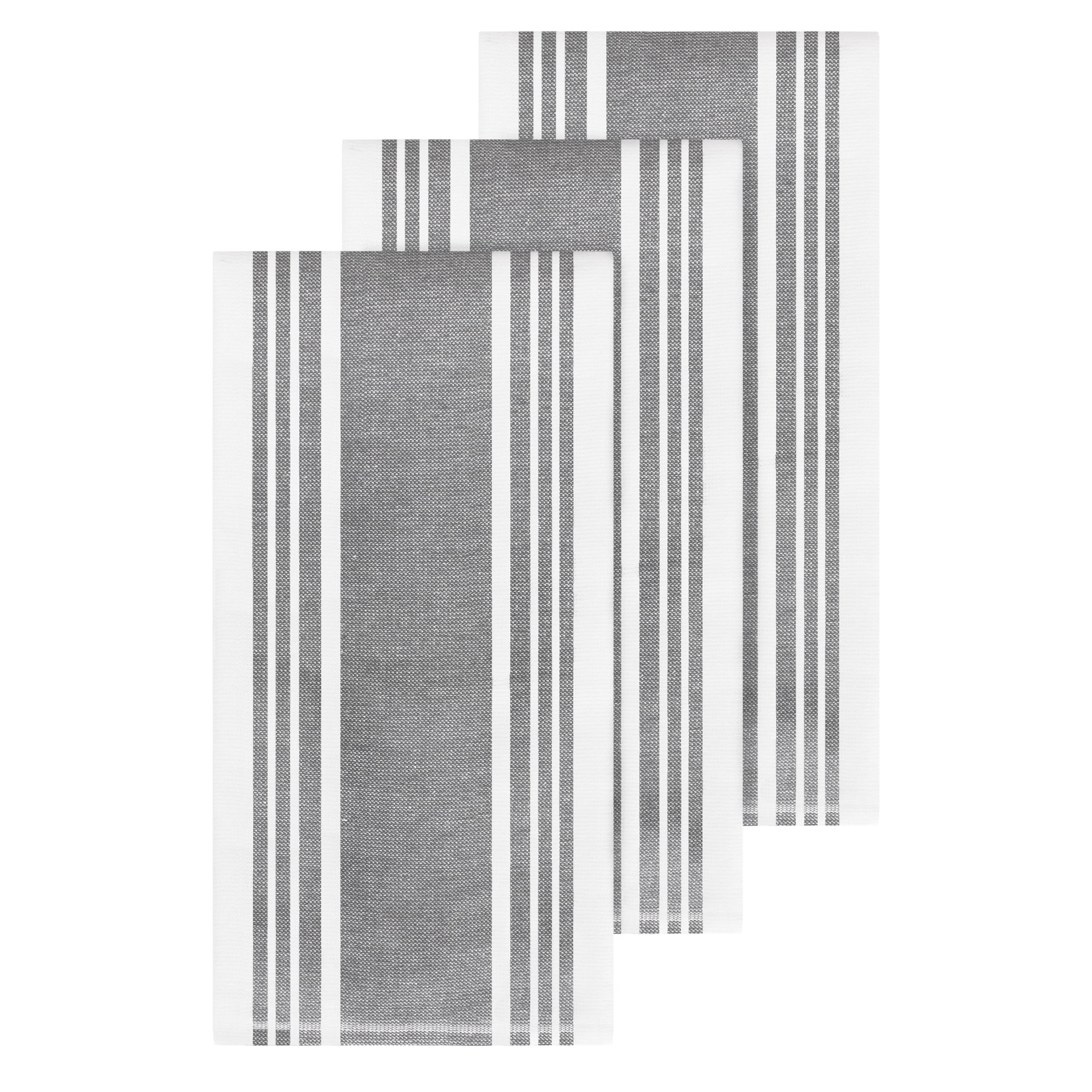 All-Clad Dual-Purpose Cotton Kitchen Towels, 3-Pack, Pewter