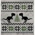 thumbnail image 2 of Ugly Christmas T-Rex Dinosaur Party Womens Slim Fit Graphic Tee Brisco Brands S, 2 of 5