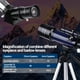 LAKWAR Télescope, 70mm HD Télescope 16X-200X, 400mm AZ Télescope Astronomique avec Trépied, Sac à Dos, Adaptateur de Téléphone – image 4 sur 7
