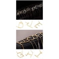 thumbnail image 2 of HIJONES Women's Men's Stainless Steel Big Initial 26 Letter Gold D Pendant Necklaces Alphabet Personalized Charm Chain Necklace, 2 of 6