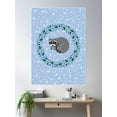 thumbnail image 2 of Woodland Raccoon Poster Wall Art, Modern Wall Decor For Living Room Bedroom, 8x12 UNFRAMED, 2 of 3