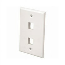 RCA Keystone 2-Port White Modular Wall Plate TPHKP2EV