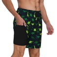 thumbnail image 2 of Balery Dinosaurs Bañador para hombre, shorts de playa de secado rápido con entrepierna y forro de compresión-Small, 2 of 6