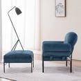 thumbnail image 5 of MCombo Modern Accent Chair with Ottoman, Living Room Chairs with Removable and Washable Cushion, Chenille Upholstered Leisure Sofa Chair for Bedroom Office 4071, 5 of 9