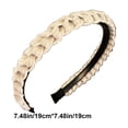 thumbnail image 3 of Fiudx Diadema Tejida con Diseño de Dientes Antideslizantes, Accesorio para El Cabello Cómodo y Ligero, Fácil de Limpiar, Ideal para Fiestas y Eventos Diarios, Estilo Femenino Moderno, Colores Versáti, 3 of 6