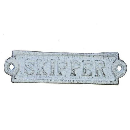 Handcrafted Nautical Decor Skipper Sign Wall D cor