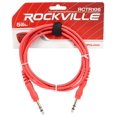 thumbnail image 4 of 2 Rockville 6' 1/4'' TRS to 1/4'' TRS  Cable 100% Copper (Red and Blue), 4 of 4