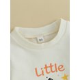 thumbnail image 5 of Wassery Baby Boys Girls Halloween Clothes 6M 12M 18M 24M Infant Casual Romper Tops Black Long Sleeve Letter Pumpkin Print Jumpsuit Sweatshirt Fall Outfits 0-24M, 5 of 8