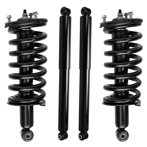 Detroit Axle - 4WD Struts Shocks for 2004-2015 Nissan Titan without Off Road Package, 2 Front Struts w/Coil Spring 2 Rear Shock Absorbers 2005 2006 2007 2008 2009 2010 2011 2012 2013 2014 Replacement