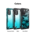 thumbnail image 5 of Ringke Fusion-X Case Compatible with Xiaomi Redmi Note 11 / 11T, Transparent Hard Back Shockproof Advanced Bumper Cover - Black, 5 of 9