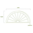 thumbnail image 2 of Ekena Millwork 24"W x 10-1/2"H x 2-3/4"P Eyebrow Architectural Grade PVC Pediment, 2 of 12