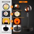 thumbnail image 4 of Sunset Lamp | Sunset Projection Lamp | Rotation Sunset Projector LED Lamp, TIK Tok Adjustable Romantic Visual Sunset Projection Lamp USB Port, Photography/Selfie/Home/Living Room/Bedroom Decor, 4 of 7
