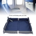 thumbnail image 6 of Xirurus Foldable Travel Tray Cover for Kids & Adults - Navy Blue, Waterproof Airplane & Train Table Organizer, Portable Lap Desk Activity Board for Toddlers, 10.63 inches / 27 cm, 6 of 9