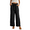 01-Black, variant on JWD Women's Wide Leg Pants with Pockets High Waist Adjustable Knot Loose Casual Trousers Business Work Casual Pants Black Large
