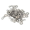 thumbnail image 4 of ROSENICE 200Pack Metal Guitar Bridge Parts Silver Circular Flat Nut Washer for Mounting Electronics and Machinery, 4 of 8