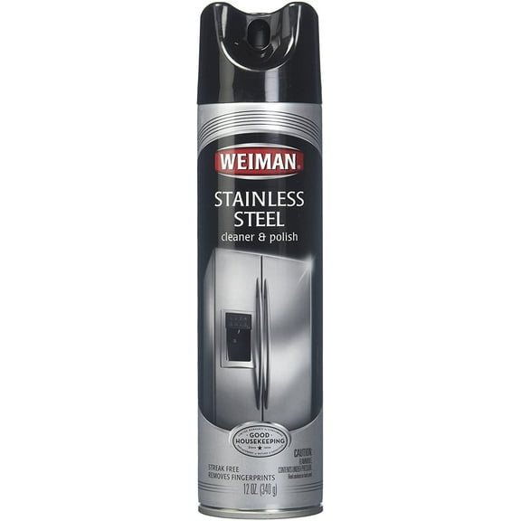 Weiman Stainless Steel Cleaner & Polish Aerosol - 12 oz - 2 pk