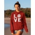 thumbnail image 6 of Tstars Women's Volleyball Hoodie - Ideal Sport Gift for Fans and Players - Size M - Red, 6 of 6