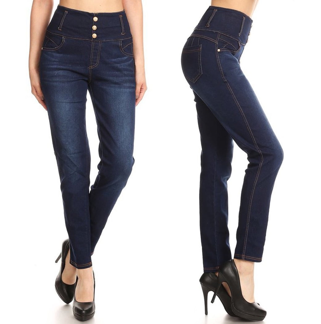 dark blue jeans walmart