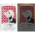 thumbnail image 2 of Caroline's Treasures SS4503CNL Dandie Dinmont Terrier Hearts Love Valentine's Day Ceramic Night Light, 6x4x3",, 2 of 2