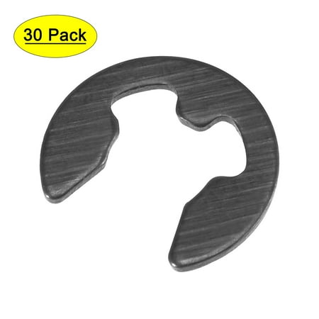 

Unique Bargains E-Clip Circlip -8mm External Retaining Shaft Snap Ring Carbon Steel Black 30pcs