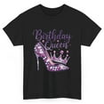 thumbnail image 2 of Birthday Queen Women's Short Sleeve Graphic T-Shirt 1 Pcs Tee 100% Heavy Cotton - Comfortable Crew Neck, Soft Tees Casual Tops, 2 of 6