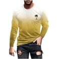 thumbnail image 2 of RXIRUCGD T-Shirt à Col Rond pour Hommes, Décontracté, Mode, Imprimé, Manches Courtes, Chandail, Orange, Taille : M, 2 of 5