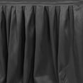 thumbnail image 6 of Efavormart 14ft Grey Accordion Pleat Polyester Table Skirt for Kitchen Dining Catering Wedding Birthday Party Decorations Events, 6 of 6
