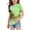 Light Green, variant on YunPes Girls T Shirts Tie Dye Short Sleeve Shirts Kids Summer Tops Soft Casual Crewneck Basic Tees Dance Streetwear Birthday Outfits
