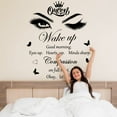 thumbnail image 6 of Inspirational Quotes Wall Decals Vinly Beauty Eyes Eyelash Wall Sticker Motivational Phrase Wall Decal Removable Positive Lettering Saying Sticker for Women Girls Bedroom Living Room Bathroom Decor, 6 of 7